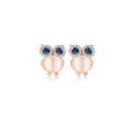 Chic Owl Rose Gold Earring-0