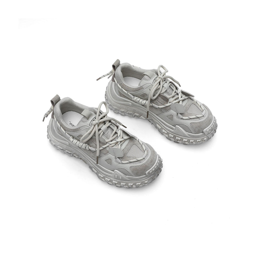 Chunky Sole Grey Performance Sneakers-2