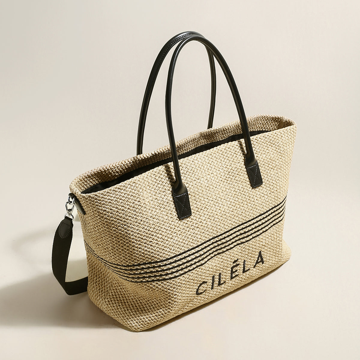 CILELA Raffia Beach Tote Bag-1
