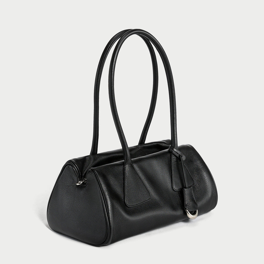 Classic Baguette Leather Shoulder Bag-1