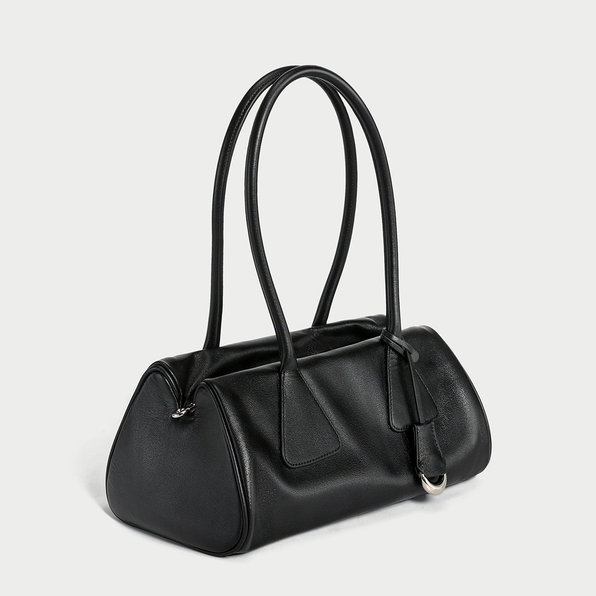 Classic Baguette Leather Shoulder Bag-1