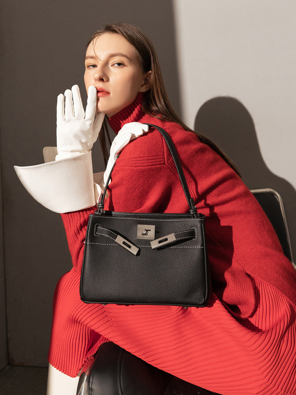 Classic Leather Box Bag-3