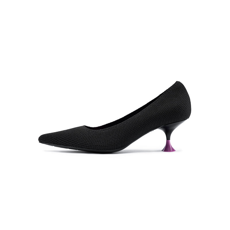 Classy Madam Pointed Toe Kitten Heels-5