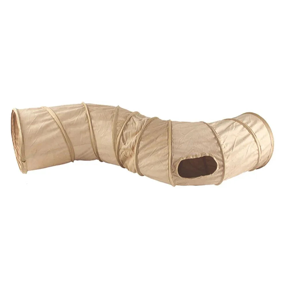 Collapsible S-Shape Peekaboo Interactive Cat Tunnel Toy