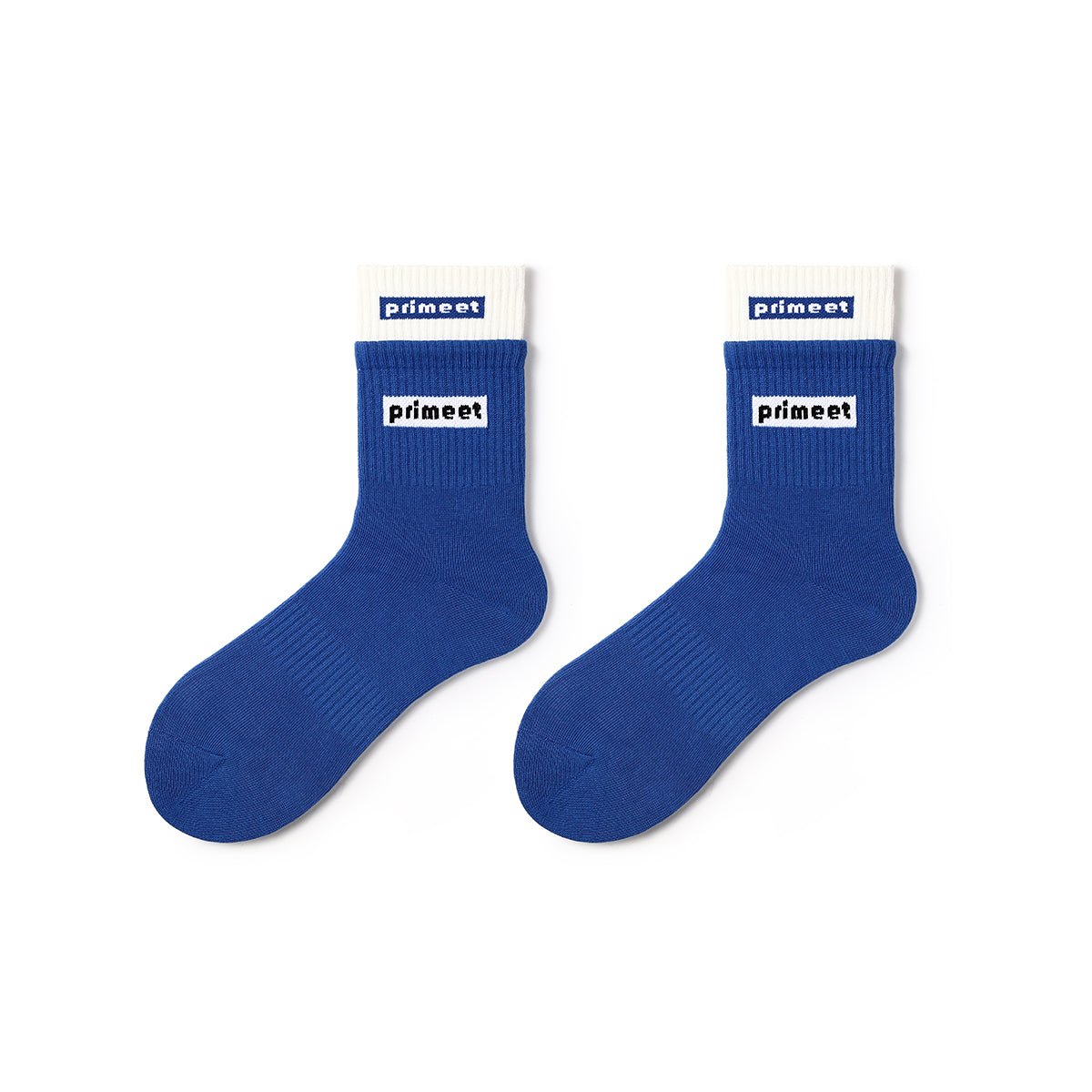 Color Contrast All-season Unisex 5pcs Crew Socks Set-1