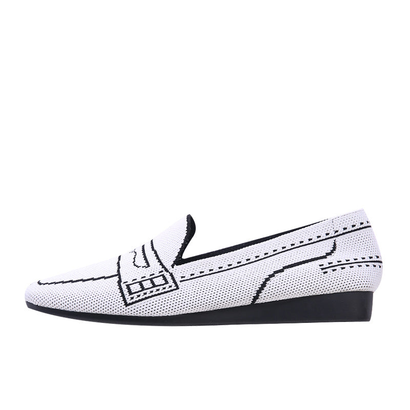 Comfortable Slip On Square Toe Loafers-14