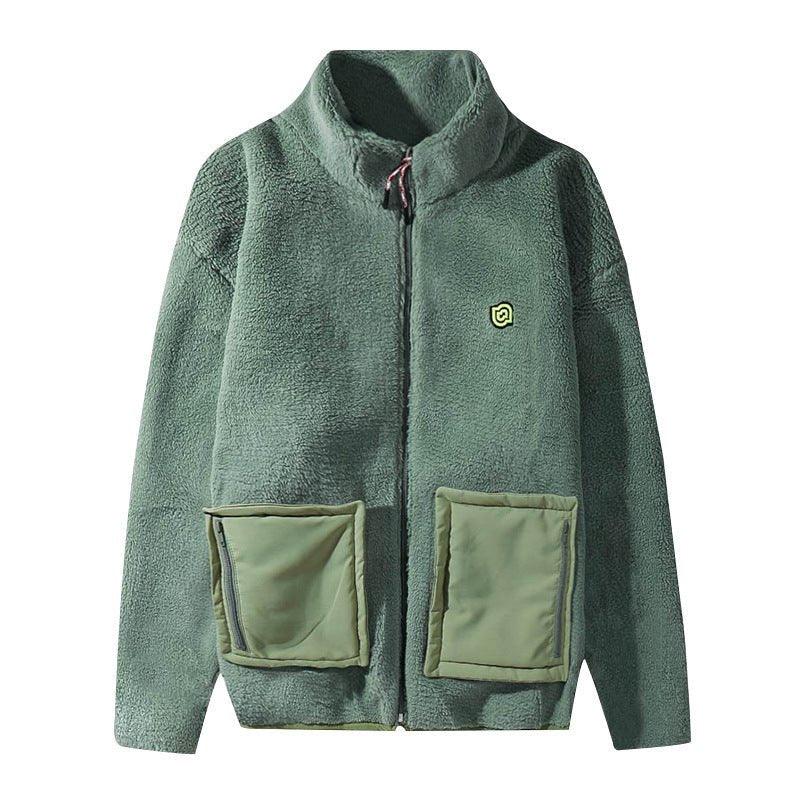 Cotton Jacket With Large Pockets For Men