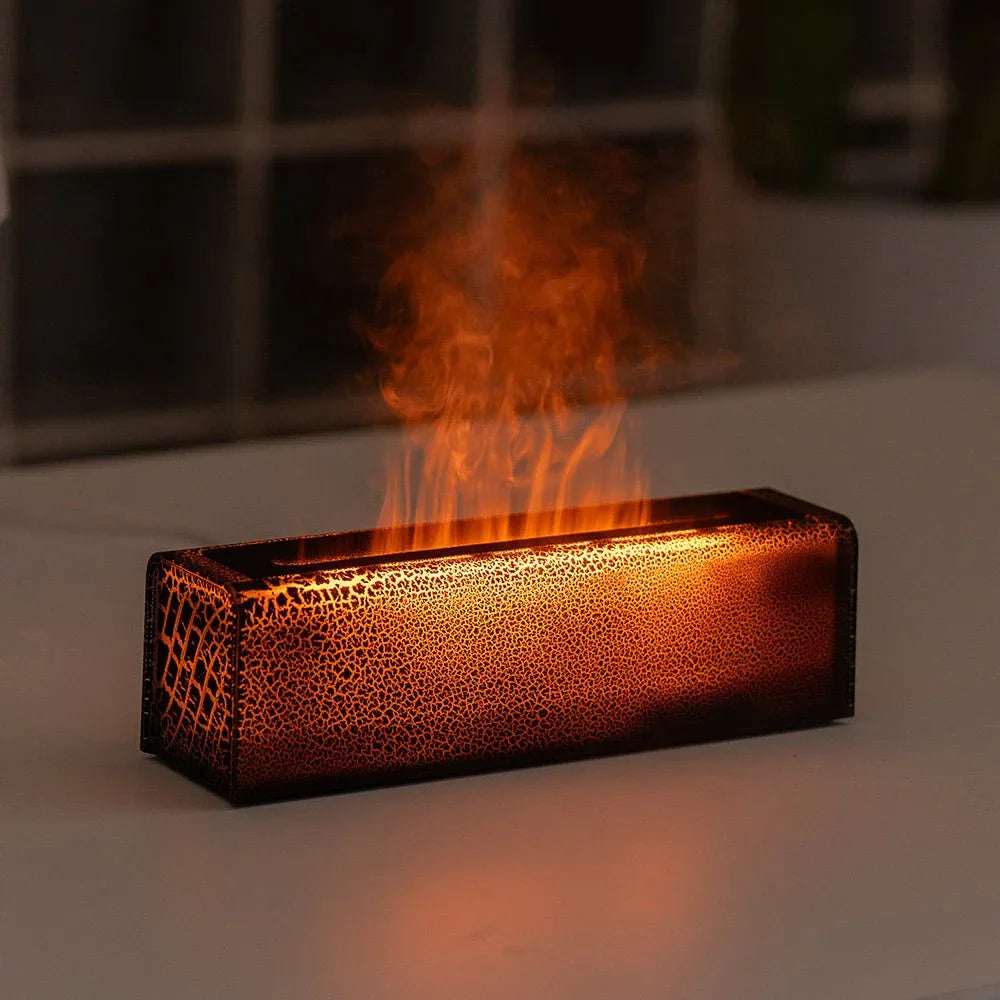 Creative Colorful USB Plug-In Simulation Lava Flame Humidifier