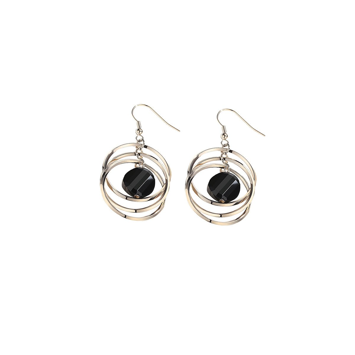 Cyberspace Black Earrings-0