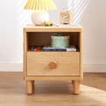Dear Bear Kids Oak Bedside Table-0