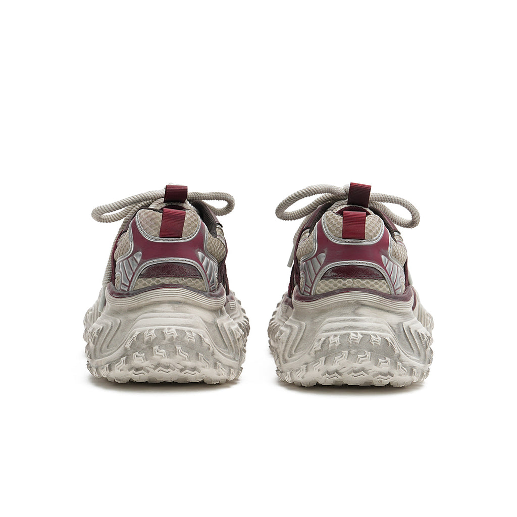 Distressed Platform Casual Sneakers-2