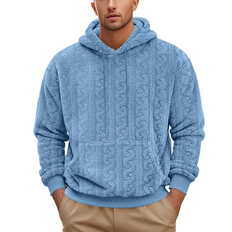 Men's Leisure Hooded Sweater Hoodie Jacquard