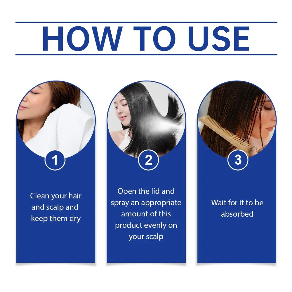 Gentle Nourishing Scalp Strong Hair Soft And Shiny Hair Care Spray
