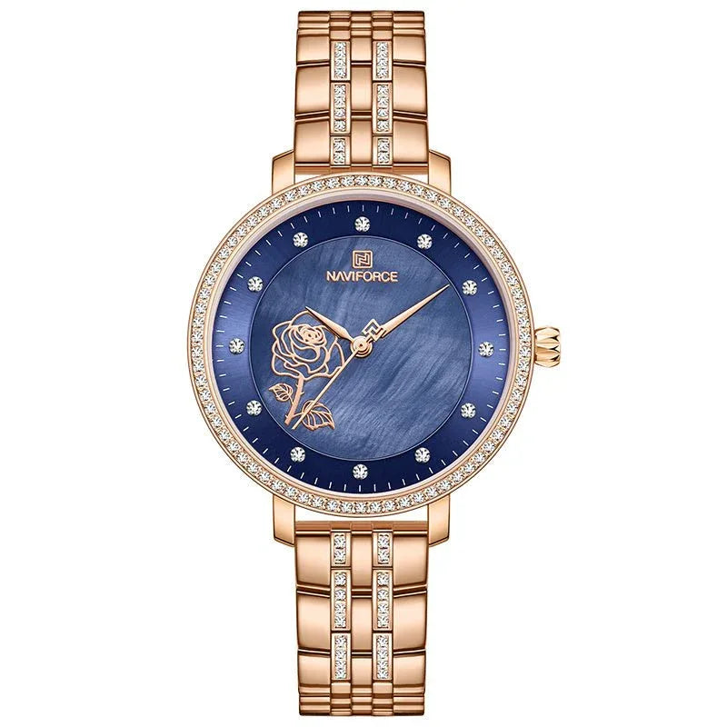 Elegant Ladies Simple Business Stainless Steel Watch For Women