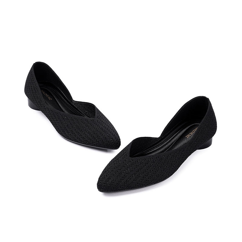Emma Pointed Toe Low Heel Commuter Flats-3