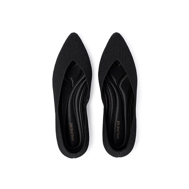 Emma Pointed Toe Low Heel Commuter Flats-4