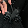 Equestrian Horse Leather Bag Charm-0