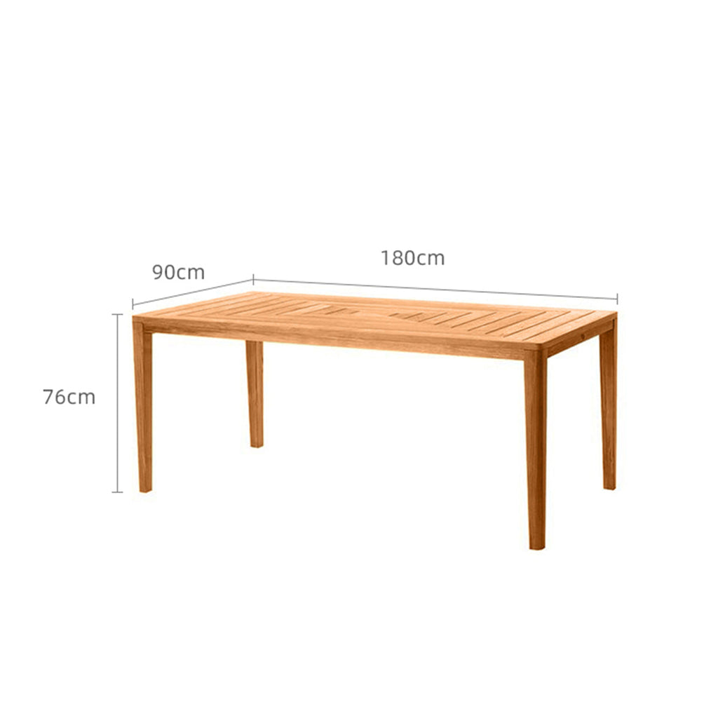 Etimoe Long Teak Dining Table-2