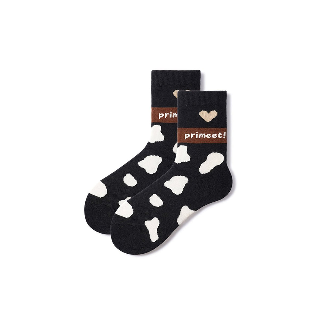 Fall Foliage All-season Women 5pcs Crew Socks Set-3