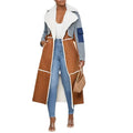 Fashion Denim Long Cotton Jacket Coat For Women