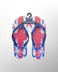 FLAG RUBBER BLUE FLIP FLOPS