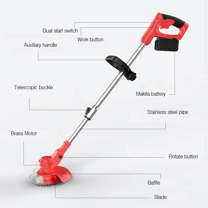 Cordless electric garden trimmer