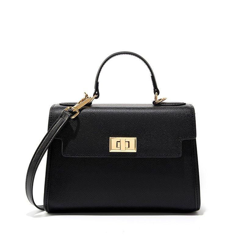 Genuine Leather Handbag With Adjustable Shoulder Strap