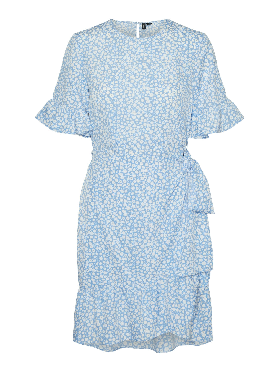 HENNA 2/4 O-NECK SHORT DRESS