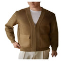 High-Grade V-Neck Knitted Sweater Cardigan Coat For Men