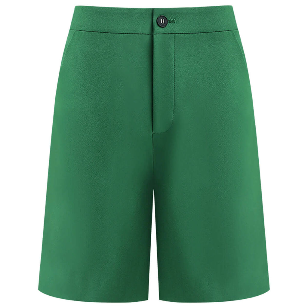 Illuminating Bermuda Green Shorts-3