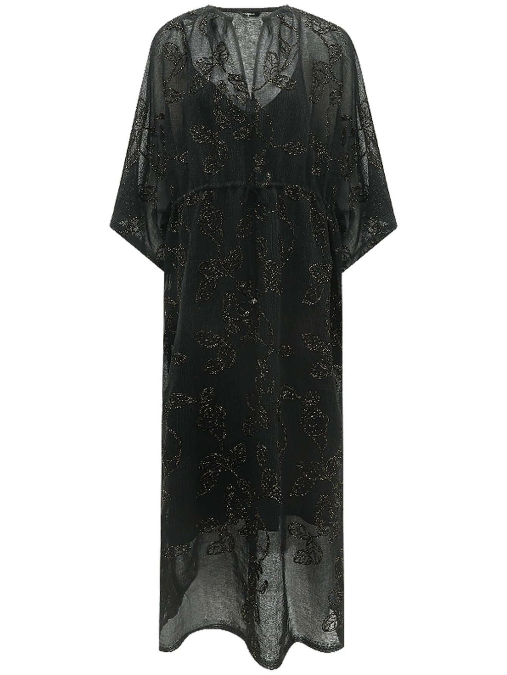 Intricate Glitter Embroidered Two-Piece Dress