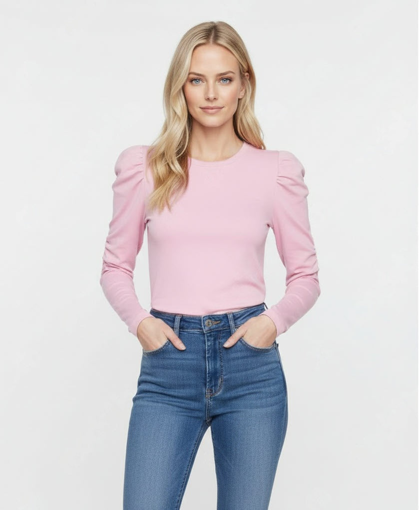 JANNA LS O-NECK LÅNGÄRMAT ​​DAM TOPP