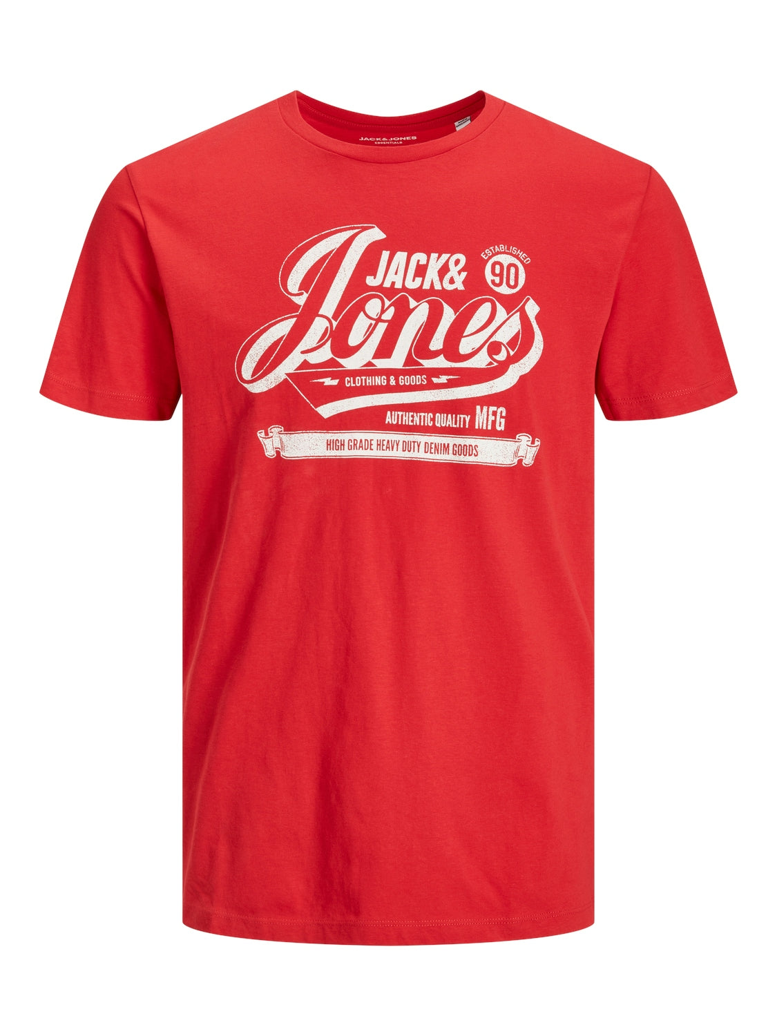 Jeans-T-Shirt mit Rundhalsausschnitt