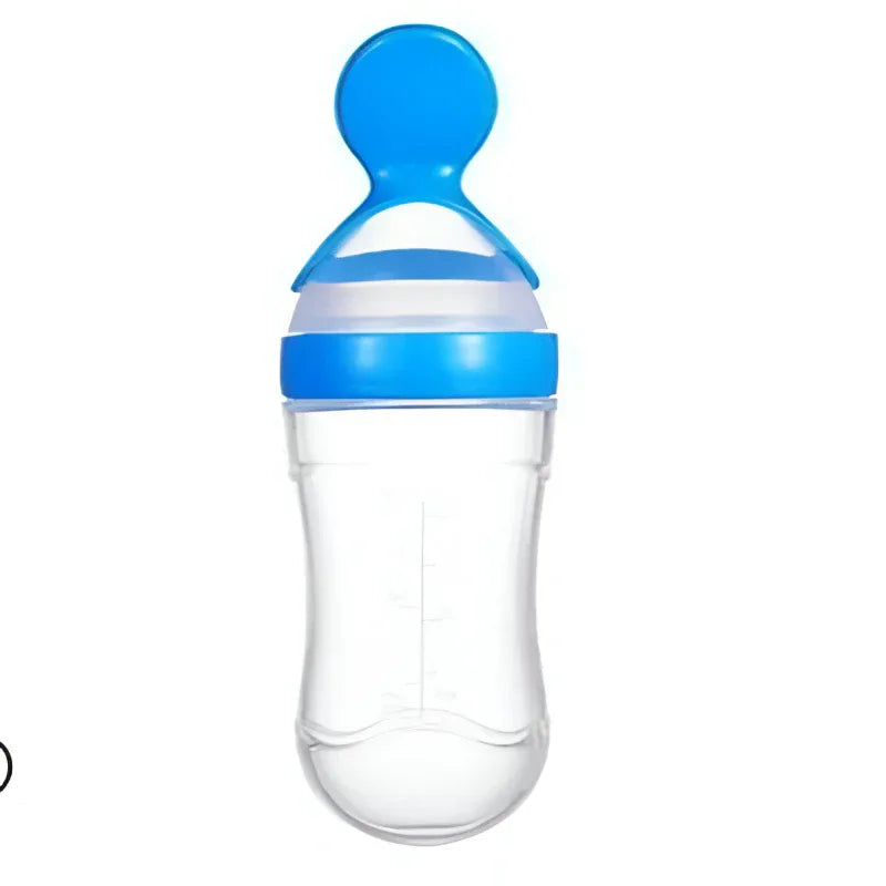 Kids Toddler Baby Feeding Bottle With Spoon Design