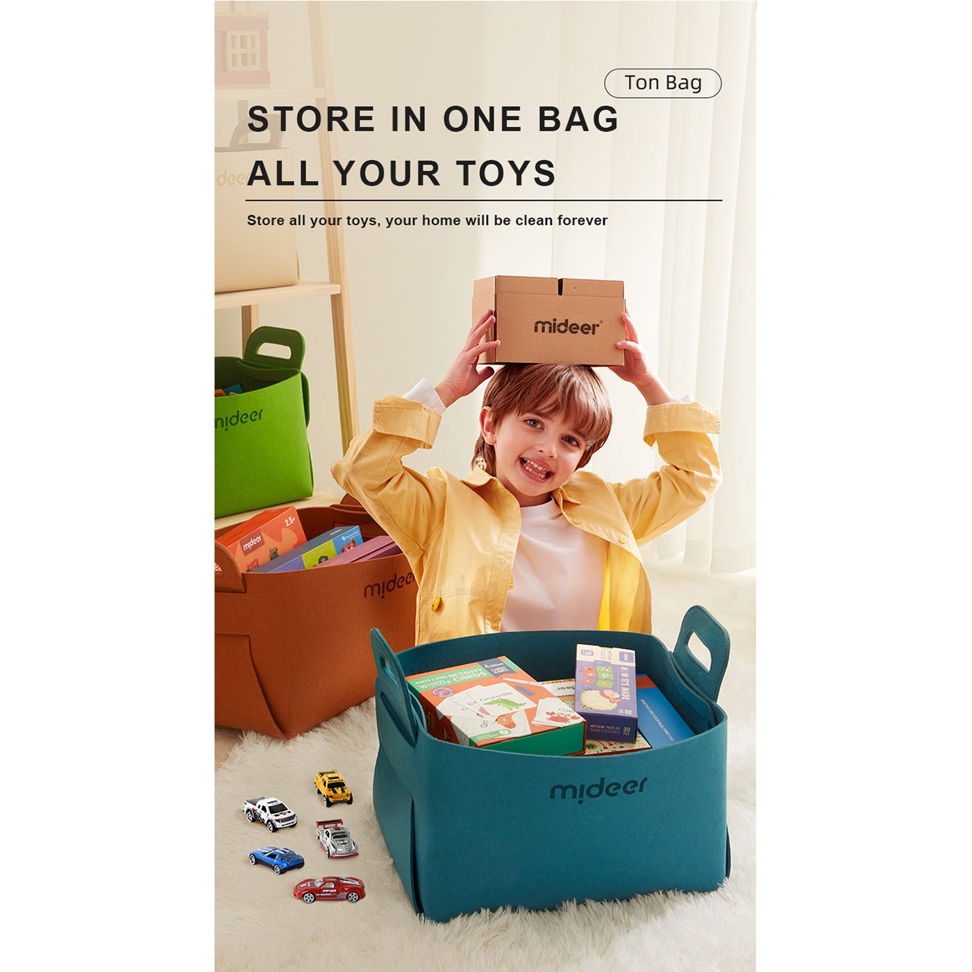 Lovely Home Green Storage Bag-2