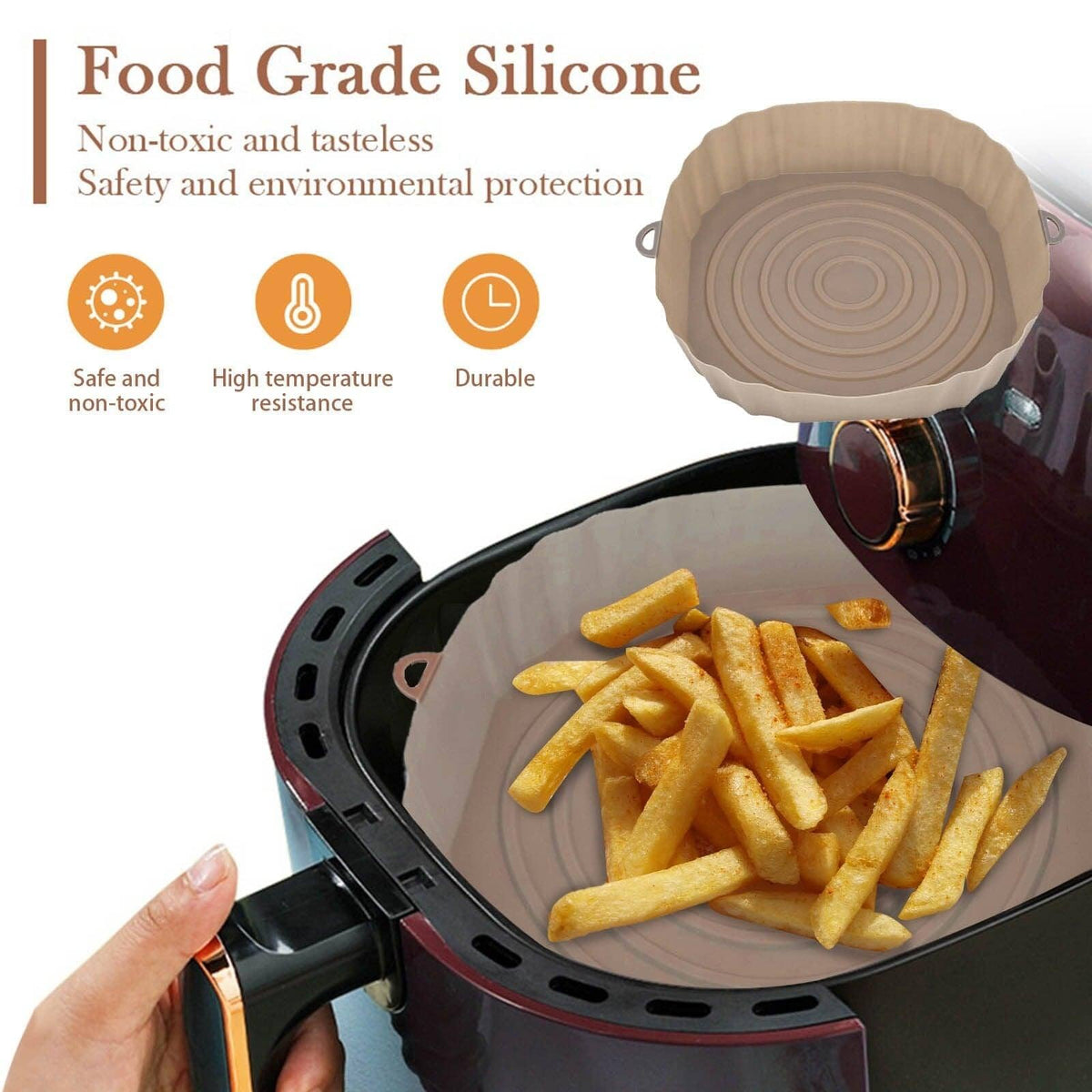 Kladdfri - Silikonform för Airfryer och Ugn