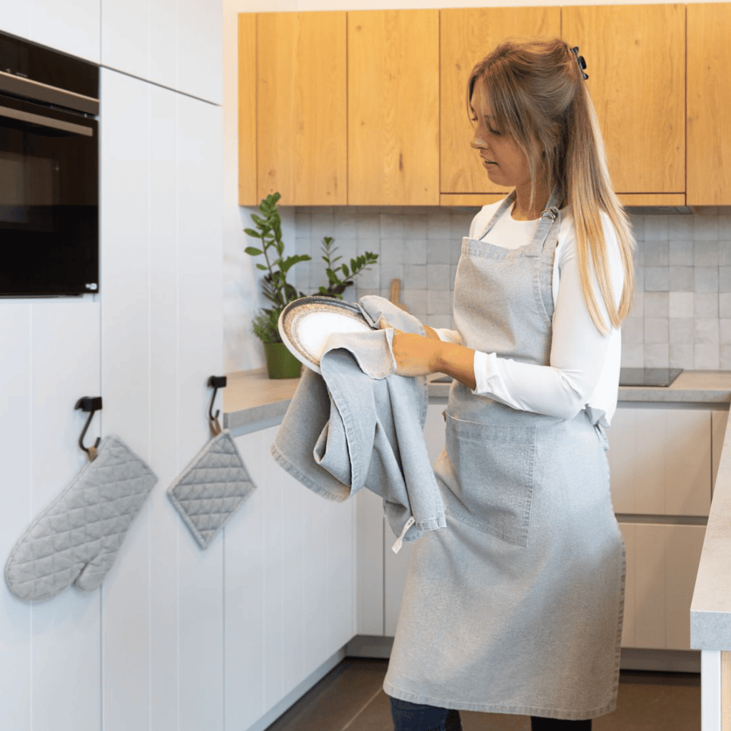 Köksförkläde i bomull - Myrna