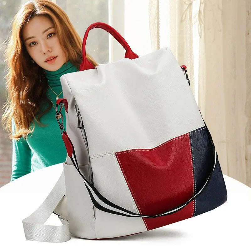 Ladies PU Leather Small Backpack For Women