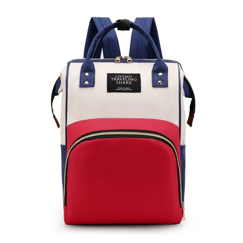 Large Capacity Oxford Cloth Diaper Bag Backpack