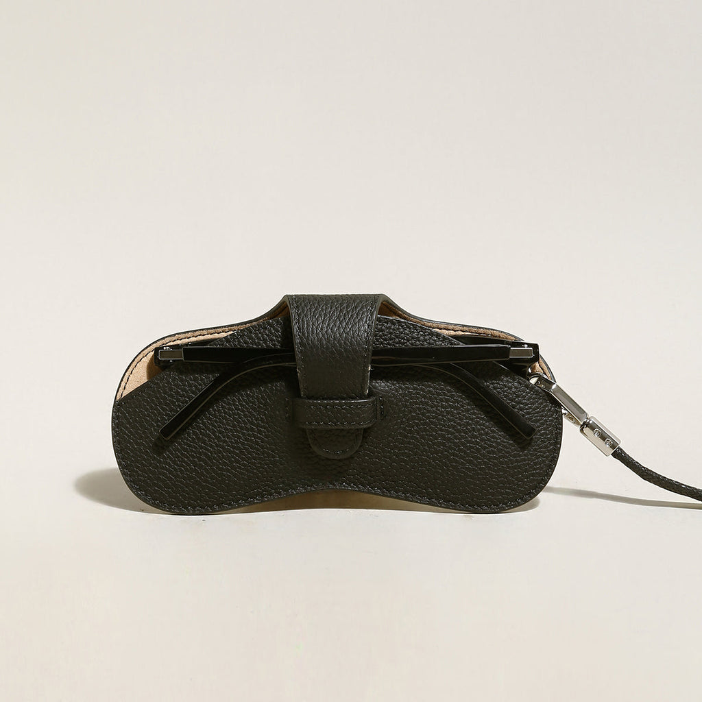 Leather Crafted Sunglasses Wrist Pouch-0