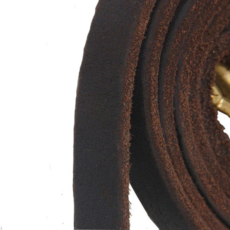 Leather Traction Rope Pet Dog Leash