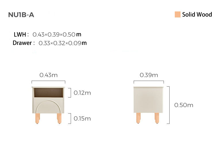 Light Storage Bedside Table-4