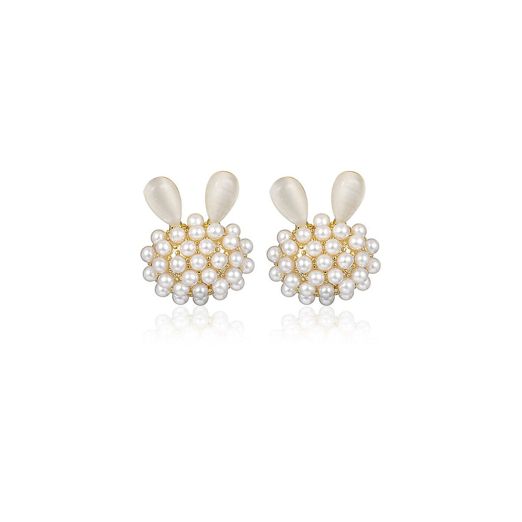 Lightening Rabbit Gold Earrings-0