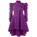 Long Dress With Stand-Up Collar