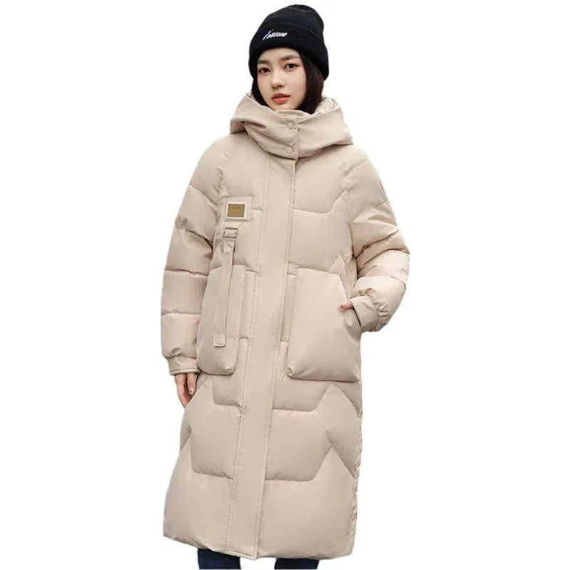 Long Hooded Women's Padded Winter Jacket