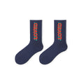 Loved All-season Unisex Navy Crew Socks-0