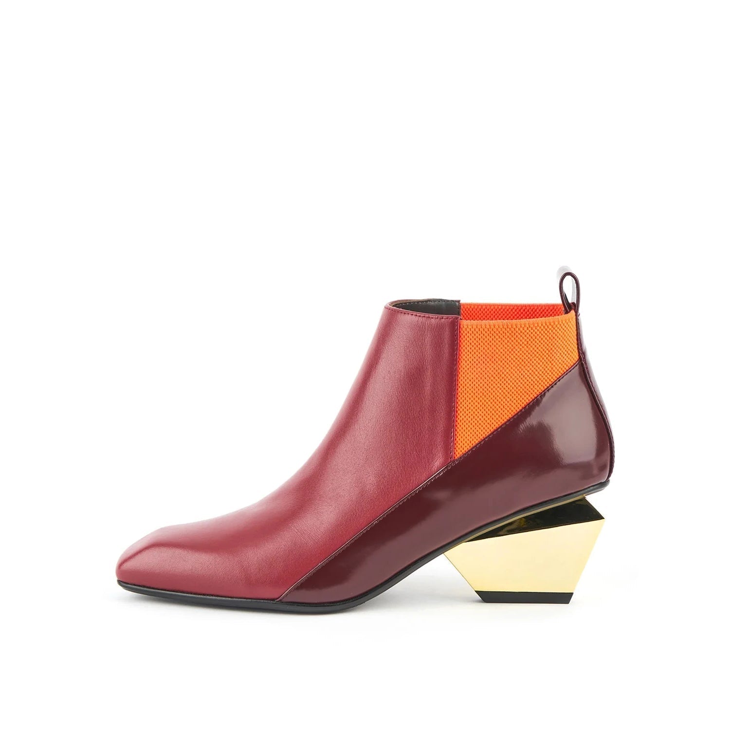 Low Ankle Textured Leather Boots-6