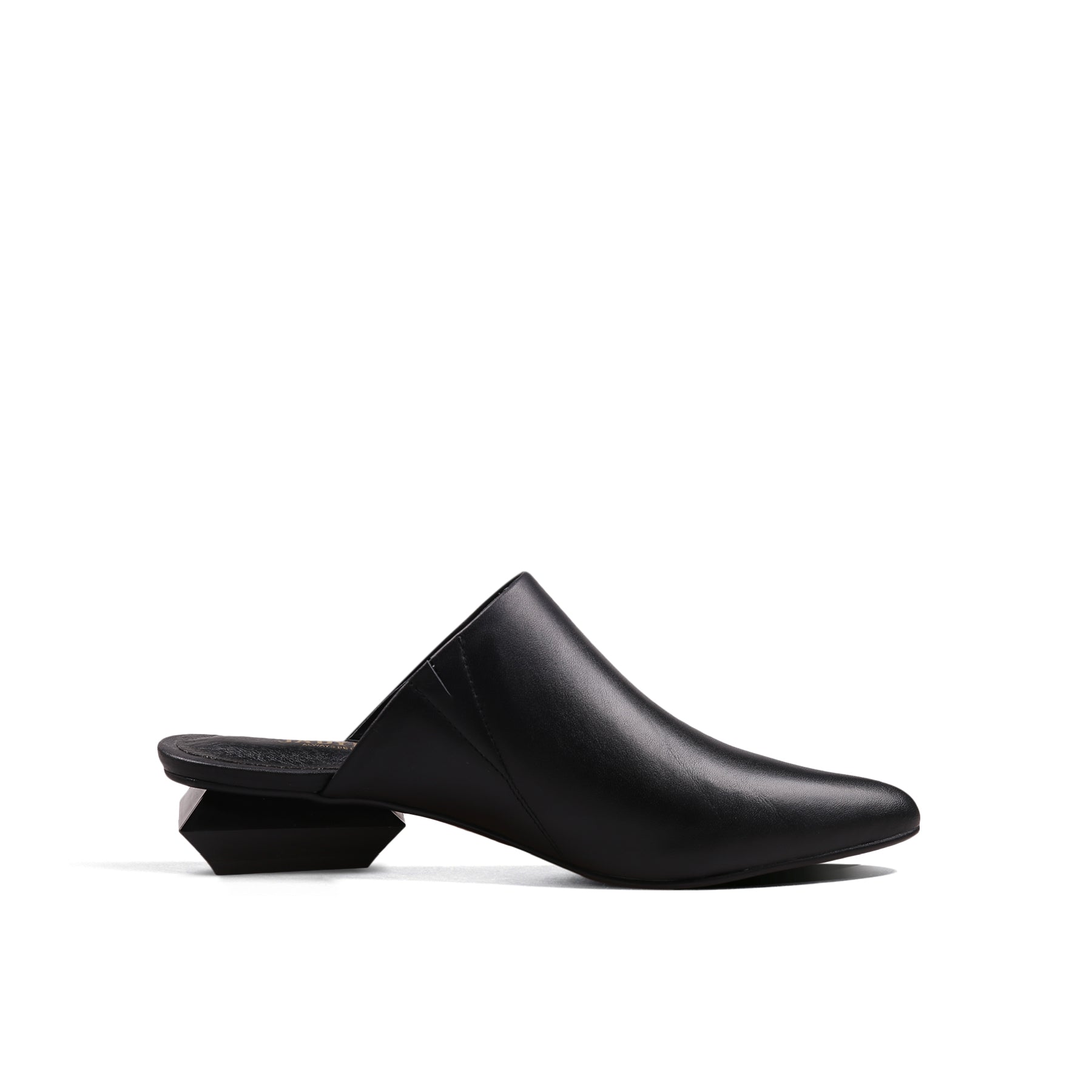 Low Heel Leather Mules-2