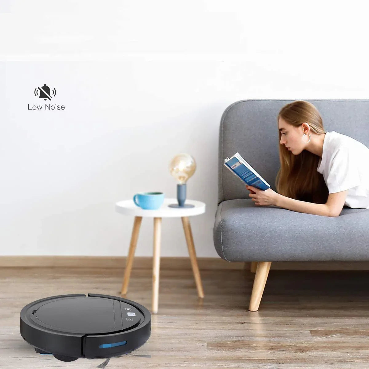 Low Noise Intelligent Smart Robot Home Sweeper Vacuum Cleaner