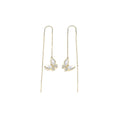 Lustrous Butterfly Gold Earrings-0